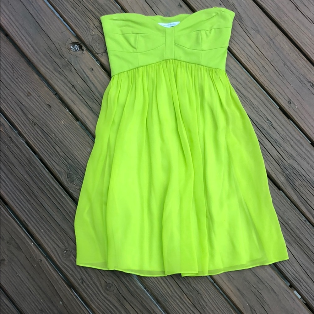 Strapless green DVF!